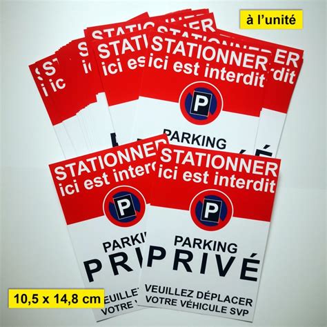 Sticker Interdiction De Stationner Car C Est Un Parking Priv