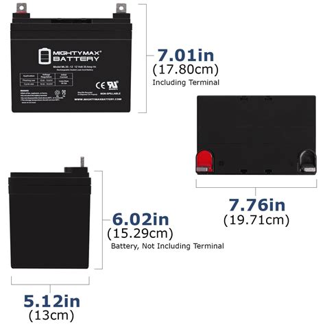 Ml35 12 12v 35ah Compatible Wheelchair Battery For Electric Mobility Rascal Scooter