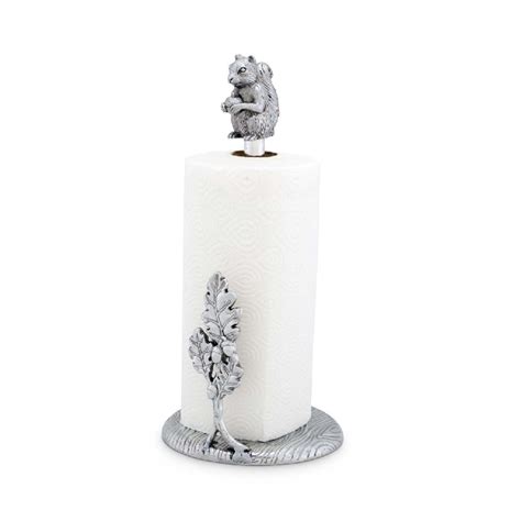 Squirrel Aluminum Paper Towel Holder Arthur Court