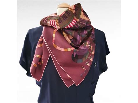 Hermès scarf Point dorgue by Pierre Marie 2012 For Sure Vintage