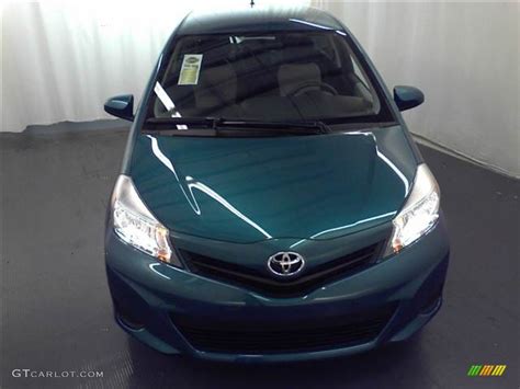 2012 Lagoon Blue Mica Toyota Yaris L 3 Door 57610551 Photo 2