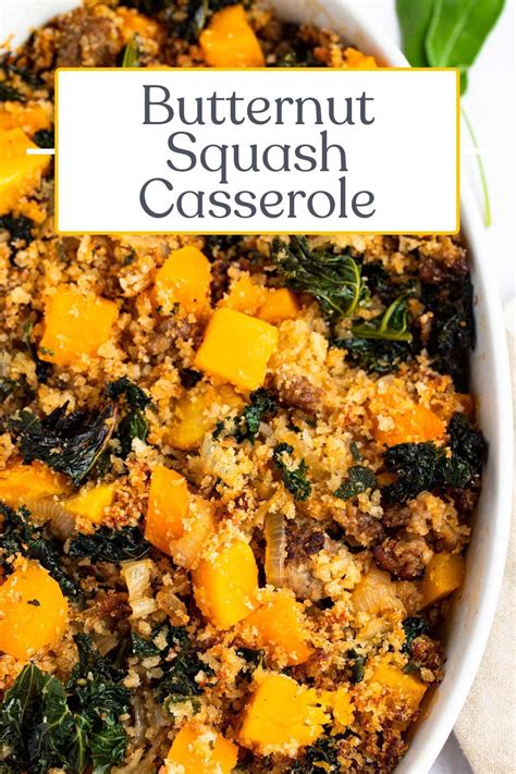 Butternut Squash Casserole With Parmesan Breadcrumbs 40 Aprons