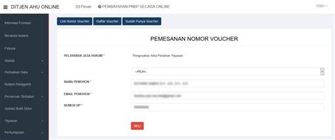 Halamanpemesanannovoucherpendirianyayasan Ahu Online