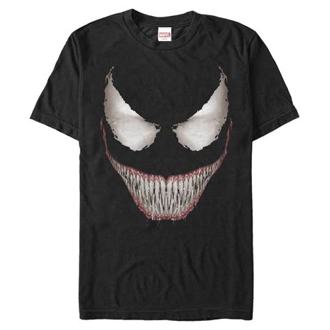 Mens Marvel Venom Face T Shirt Popvault Licensed Marvel Comics