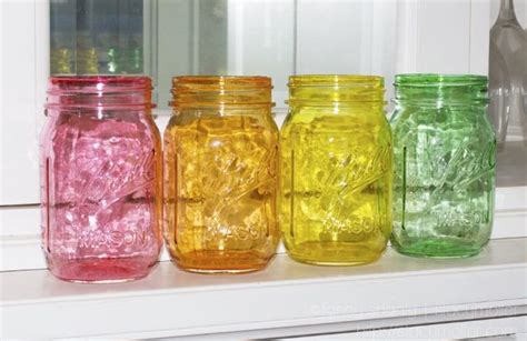 Learn How To Make These Beautiful Translucent Diy Colored Mason Jars