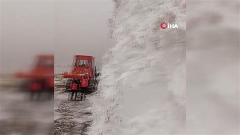 Ber Elan Yolunda Kar Temizleme Al Malar Aral Ks Z Devam Ediyor