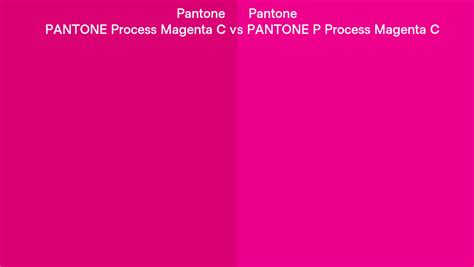 Pantone Process Magenta C Vs Pantone P Process Magenta C Side By Side