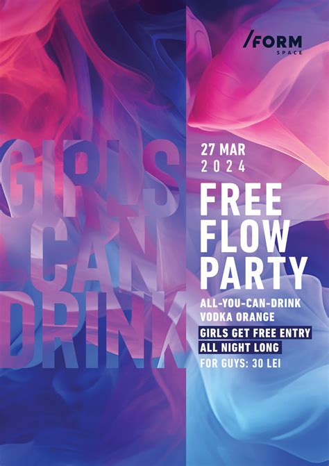 Bilete Girls Can Drink Free Flow Party At FORM Space 27 Mar Ora 23