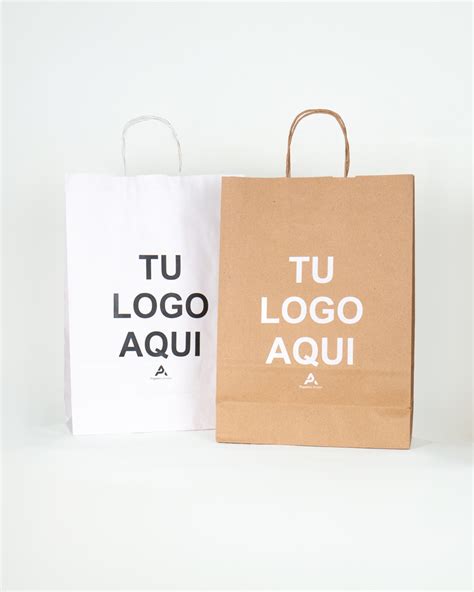 Bolsas De Papel Personalizadas Impresas Con Tu Logo En Ambas Caras 1