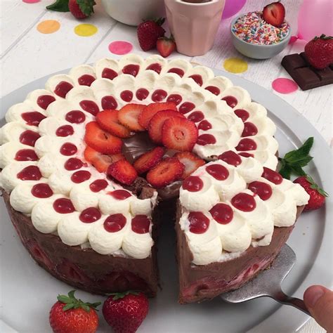 Recette Gâteau Mousse Chocolat Fraises Sur Chefclub Original Chefclub Tv