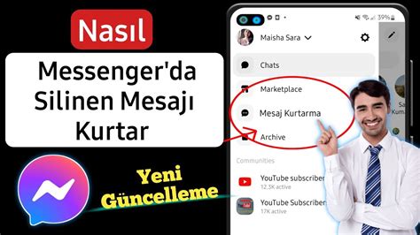 Messenger Silinen Mesajlar Geri Getirme Messenger Da Silinen