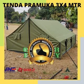 Jual Tenda Pramuka X Meter Kapasitas Orang Bahan D