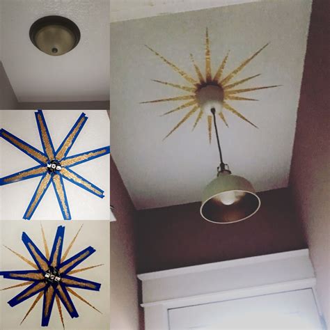 Diy Sunburst Ceiling Medallion Ikea Honefoss Mirrors Artofit