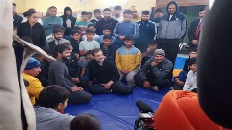 Met Rahul Gandhi Deepak Punia And Bajrang Punia In The Wrestlers