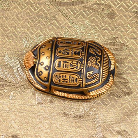 Ancient Egyptian Amulet Scarab Figurine Unique Ornamental Mini Scarab