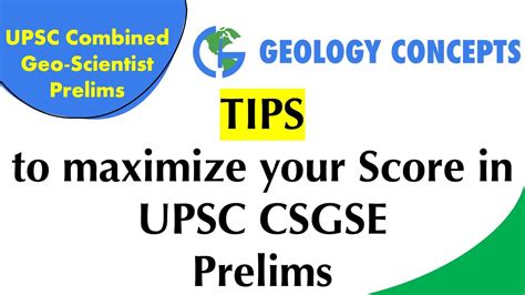 Maximizing Score In UPSC CGSE Prelims GS Geology YouTube