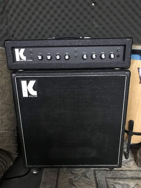 Kustom Iii Bass Head And Cab Bass Head Kustom Marshall Speaker