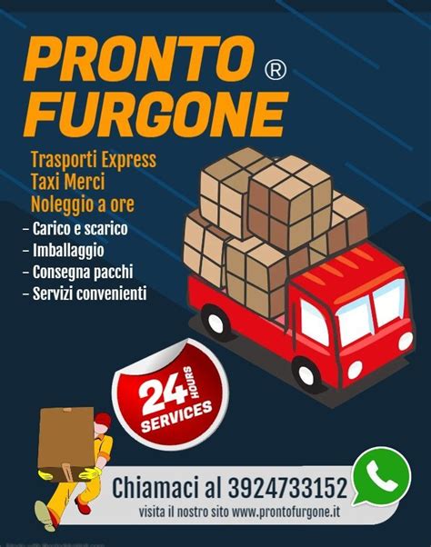 PRONTO FURGONE PONY EXPRESS Consegne Pacchi Maxi ReadyVan Roma