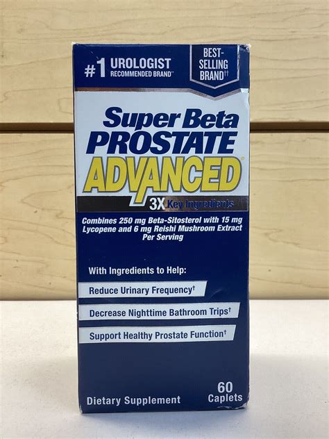 Super Beta Prostate Advanced Prostate Support Complex Caplets Exp