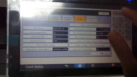 Ricoh Photocopy Setup Scan To Email YouTube