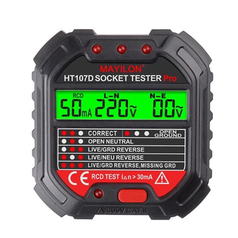 Jual Ht D Socket Tester Pro Uji Kelistrikan Grounding Lcd Voltmeter