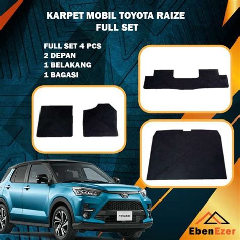 Jual KARPET MOBIL TOYOTA RAIZE KARPET TOYOTA FULL SET KARPET RAIZE CAR