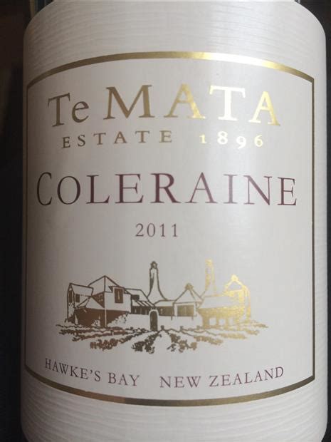 Te Mata Estate Coleraine New Zealand North Island Hawke S Bay