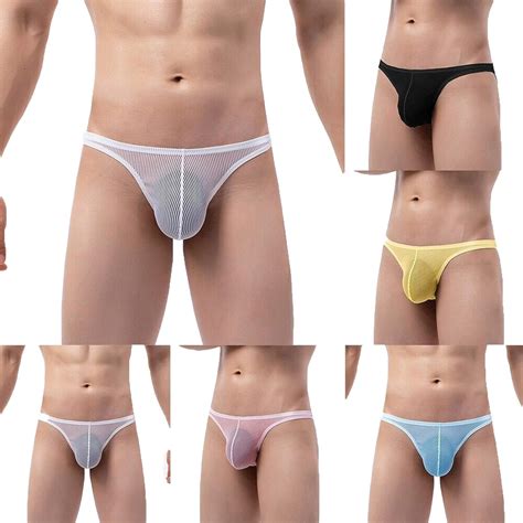 Faringoto 4pcs Sexy Underwear Men Briefs Male Panties Cueca U Pouch