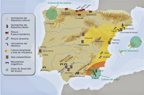 1 4 PREHISTORIA YACIMIENTOS EN ESPAÑA DE LA PREHISTORIA