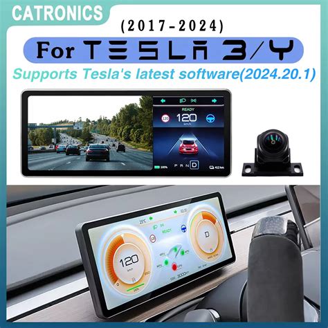 Catronics For Tesla Aaccessories Model Y Digital Dashboard Heads