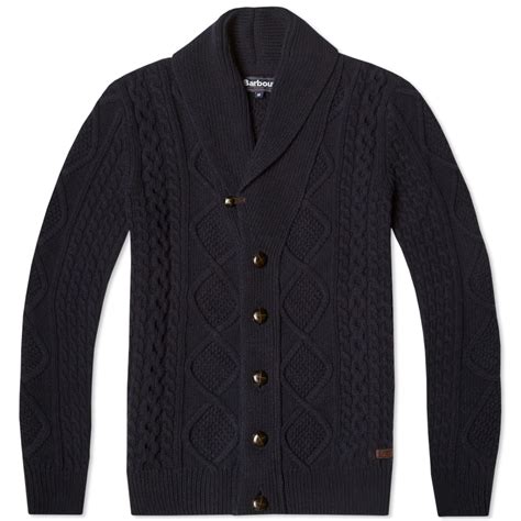 Barbour Kirktown Shawl Cardigan Navy END US