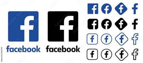 facebook logo. facebook button. facebook vector Stock Vector | Adobe Stock