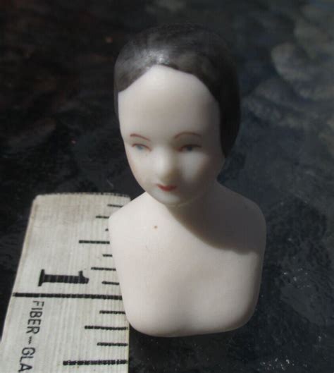 Dollhouse Doll Victorian Girl Artist Shoulder Head Vintage Porcelain