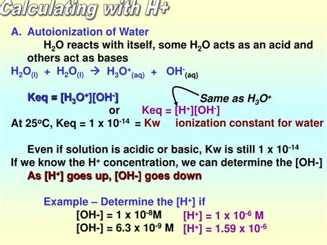 PPT - Autoionization of Water PowerPoint Presentation, free download ...