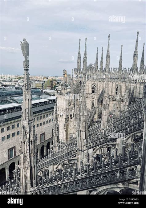 An aerial view of the Duomo di Milan in Milan, Italy Stock Photo - Alamy