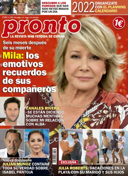 Mila Ximénez en la portada de tu Revista Pronto