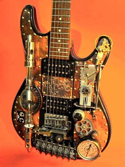 Steampunk Guitar Steampunk Guitar Electric Guitar Art Guitar