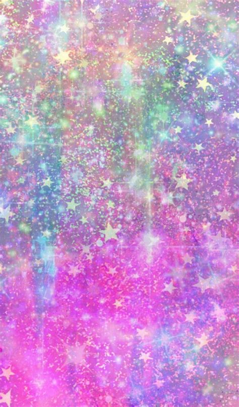 Galaxy Pastel Rainbow Glitter Background - Draw-ultra