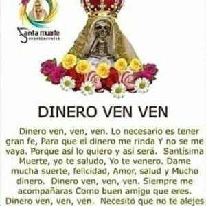 Oraci N De La Santa Muerte Para El Dinero Con Im Genes De Abundancia