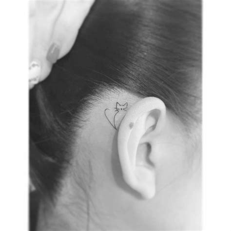 Cat Tattoo Ear