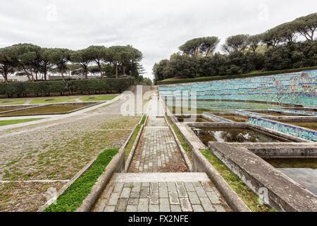 Naples Italy Mostra D Oltremare Big Expositions Area In