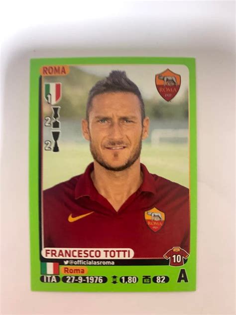 Calciatori Panini 2014 2015 Figurina Francesco Totti Roma 414