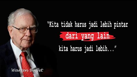 KATA BIJAK WARREN BUFFETT UNTUK MENGINSPIRASI KESUKSESAN HIDUP ANDA