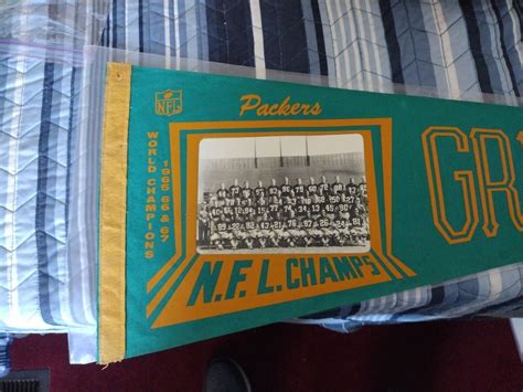 1967 Nfl Championship Game Team Photo Pennant Green Bay Packers Super