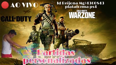 Call Of Duty Warzone 🔴ao Vivo Sala Personalizada Youtube