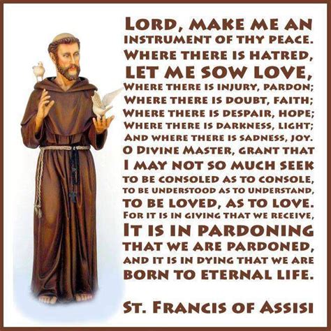 Free Printable Prayer Of St Francis Of Assisi