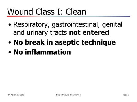 Ppt Promoting Excellence In Surgical Wound Classification Powerpoint Presentation Id 3937567