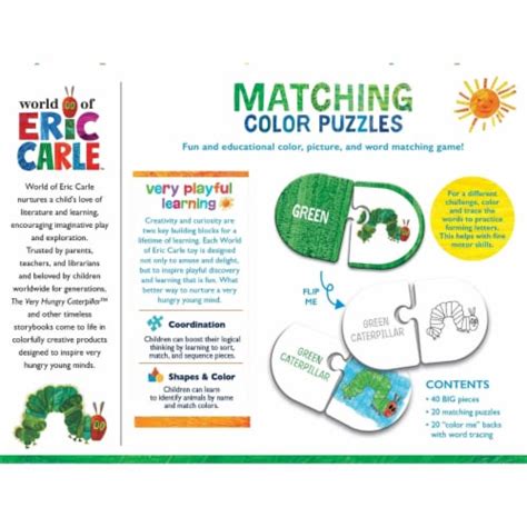 Masterpieces Eric Carle Matching Color Jigsaw Puzzles 1 Unit Frys