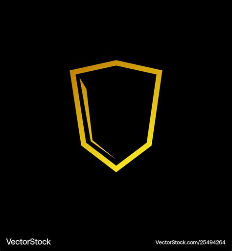 Shield logo design icon element Royalty Free Vector Image