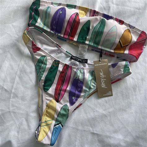 Nasty Gal Size Bandeau Bikini Tags And Hygiene Depop